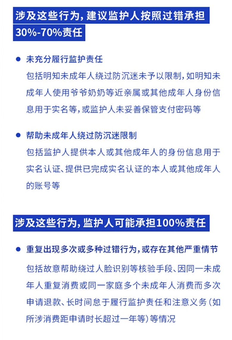 明确责任比例！首个未成年人游戏退费标准发布